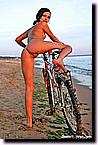 Nude teens and bicycles