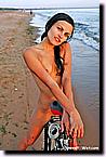 Nude teens and bicycles